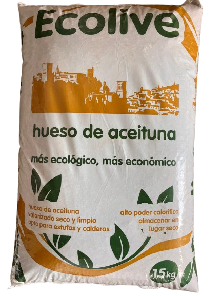 Hueso de aceituna biogramasa 77 sacos ecolive