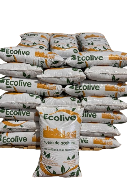 Hueso de aceituna biogramasa 77 sacos ecolive