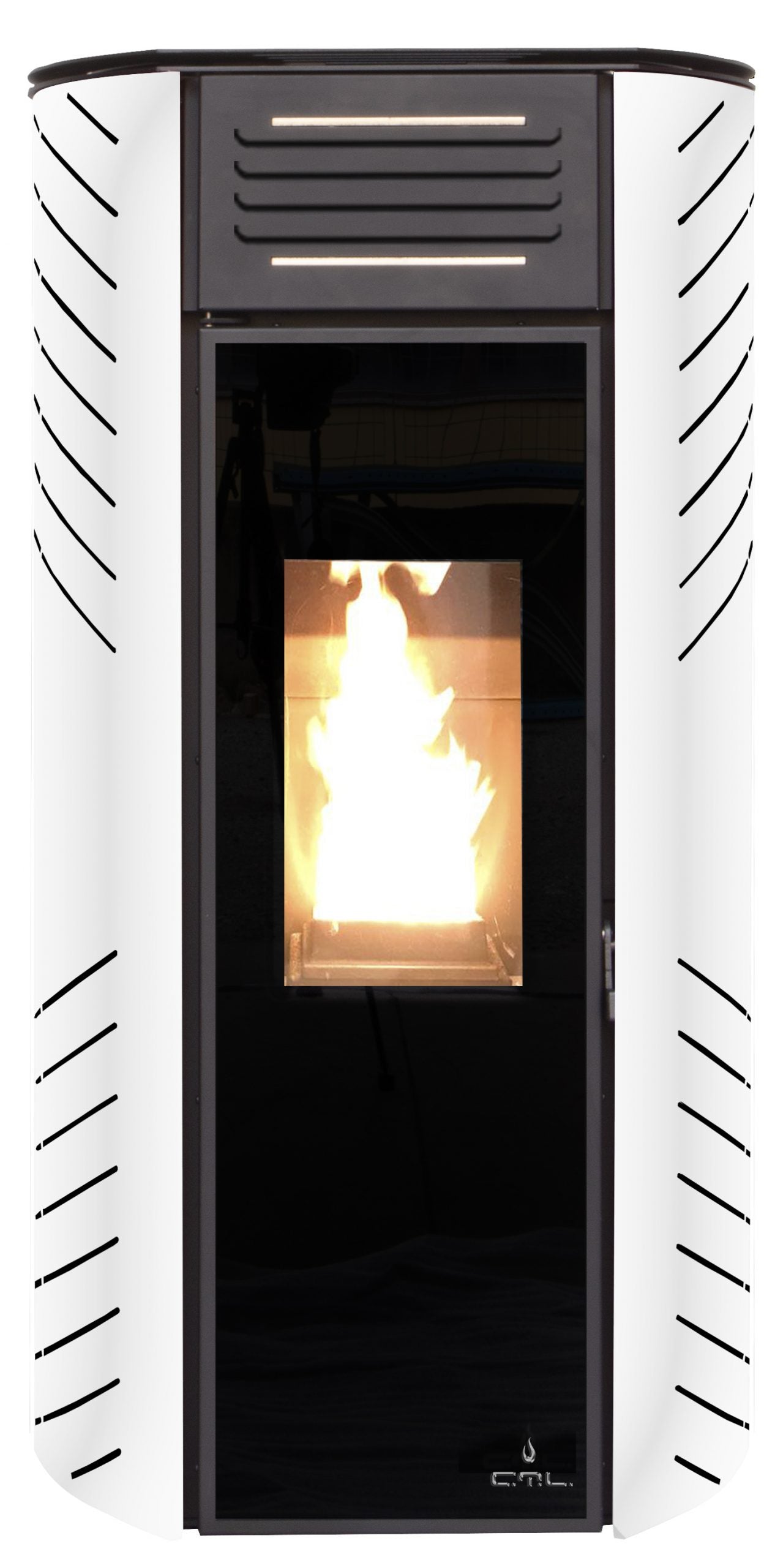 Estufa de pellets ctl zara 10 kw blanca