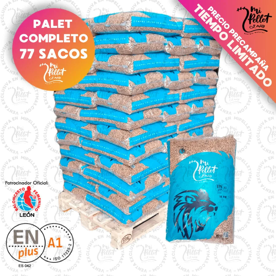 Mi pellet y mas pellet certificado 77 sacos