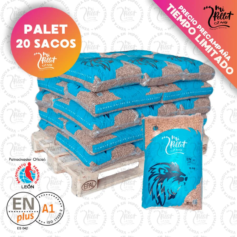 Mi pellet y mas pellet certificado 20 sacos